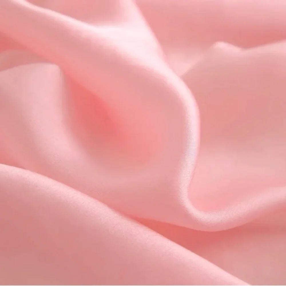 Silky Satin Oversized Pink Scarf Lightweight Shawl Wrap